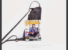 Genuine Leather Mens Coffee Cool Sling Pack Chest Bag Sling Bag Crossbody Pack for men