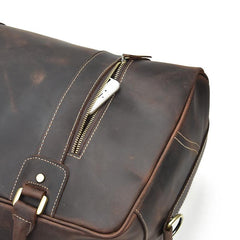 Cool Leather Mens Weekender Bags Travel Bags Duffle Bags Holdall Bags for men