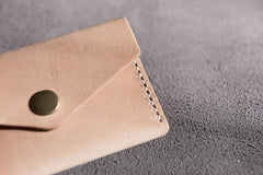 Handmade Leather Mens Cool billfold Wallet Card Holder Small Card Slim Wallets for Men