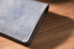Cool Leather Mens billfold Leather Wallets Men Small Bifold Wallets for Men