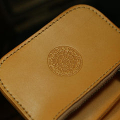 Handmade Leather Biker Wallet Mens Cool Chain Wallet Trucker Wallet with Chain