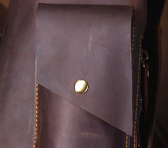 Cool Leather Mens Chest Bag Sling Bags Sling Crossbody Bag Travel Sling Bag for men