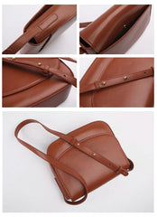 Stylish LEATHER WOMEN Saddle Messenger BAG Crossbody Purse FOR WOMEN
