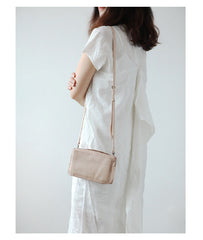 Cute Leather Womens Small Box Crossbody Bag Purse Zipper Shoulder Bag for Women