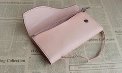Handmade Leather Mens Clutch Long Wallets Cool Vintage Long Wallet for Women