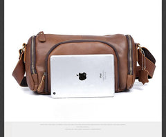 Leather Mens Messenger Bag Cool Weekender Bag Travel Bag Duffle Bags Overnight Bag Holdall Bag for men