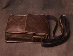 Cool leather mens messenger bag vintage Side Bag shoulder bag for men
