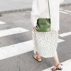 Green Leather Women Shoulder Bag Crossbody Bag For Women