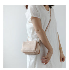 Cute Leather Womens Small Box Crossbody Bag Purse Zipper Shoulder Bag for Women