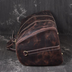 Genuine Leather Mens Cool Weekender Bag Travel Bag Duffle Bags Overnight Bag Holdall Bag for men