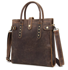 Cool Men Vintage Leather Handbag Tote Shoulder bag Cross Body For Men