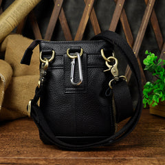 Small Leather Mens Belt Pouch Waist Bag Shoulder Bag BELT BAG For Men