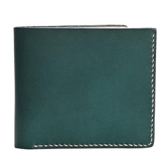 Cool Leather Mens Slim Small Wallet billfold Wallets Bifold for Men