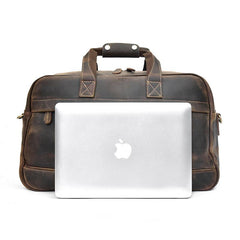 Cool Leather Mens Weekender Bag Travel Bags Duffle Bags Holdall Bag for men