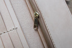 Handmade Mens Leather Biker Chain Wallets Cool Long Biker Wallet with Chain