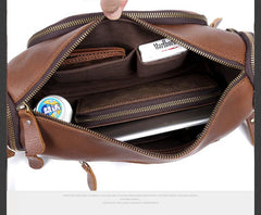 Leather Mens Messenger Bag Cool Weekender Bag Travel Bag Duffle Bags Overnight Bag Holdall Bag for men
