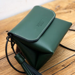 Cute LEATHER WOMEN Triangular SHOULDER BAG Stylish Crossbody Purse FOR WOMEN