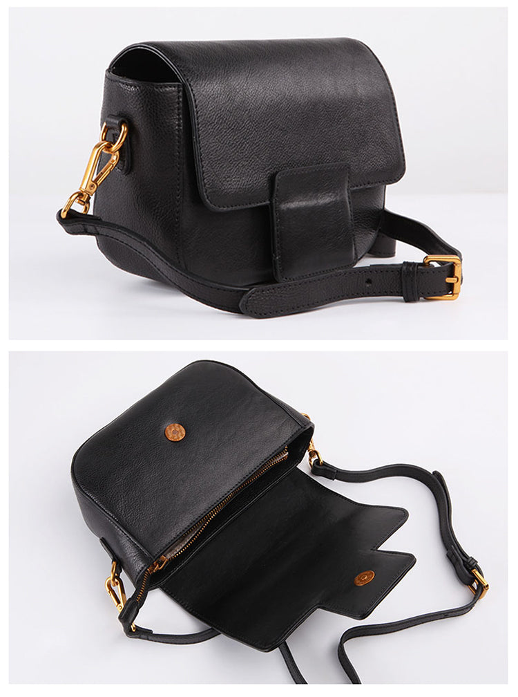 Stylish LEATHER WOMEN Saddle Messenger SHOULDER BAG Crossbody Purse FOR WOMEN