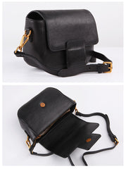 Stylish LEATHER WOMEN Saddle Messenger SHOULDER BAG Crossbody Purse FOR WOMEN