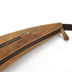 Cool Leather Sling Bag for Men Vintage Chest Crossbody Sling Bag For Men