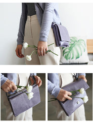 Stylish Leather Womens Slim Crossbody Bag Purse Cute Shoulder Bag for Women