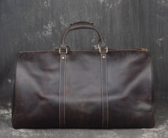 Genuine Leather Mens Cool Weekender Bag Travel Bag Duffle Bags Overnight Bag Holdall Bag for men