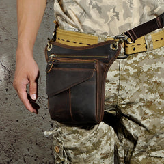 Leather Mens Small Belt Pouch Waist Bag BELT BAG Shoulder Bag For Men