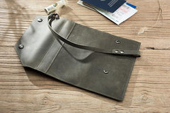 Handmade Leather Mens Cool Long  Chain Wallet Phone Biker Trucker Wristlet Wallet