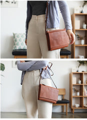 Stylish Leather Womens Slim Crossbody Bag Purse Cute Shoulder Bag for Women