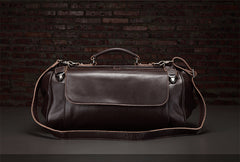 Vintage Leather Mens Large Doctor Bag Weekender Bag Doctor Travel Bag Duffle Bag for Men