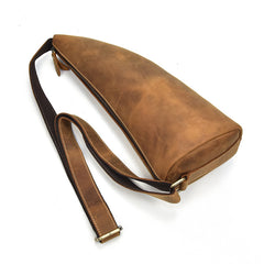 Cool Leather Sling Bag for Men Vintage Chest Crossbody Sling Bag For Men