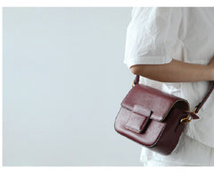 Stylish LEATHER WOMEN Saddle Messenger SHOULDER BAG Crossbody Purse FOR WOMEN