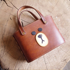 Cute Bear LEATHER WOMEN Bucket Bag Handbag SHOULDER Shopper BAG Purse FOR WOMEN