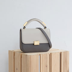 Stylish Leather Womens Small Handbag Work Purse Shoulder Bag for Women