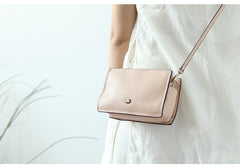 Cute Leather Womens Small Box Crossbody Bag Purse Zipper Shoulder Bag for Women