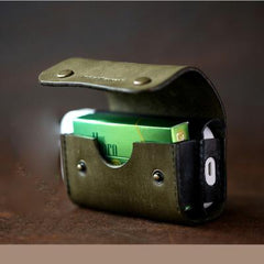 Cool Leather Mens IQOS Cigarette Case With Belt Clip IQOS Holder Belt Loop for Men