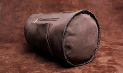 Genuine Leather Mens Barrel Bag Cool Weekender Bag Travel Bag Duffle Bags Overnight Bag Holdall Bag for men