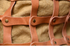 Leather Canvas Women Bucket Bag Shopper Bag Shoulder Bag For Women