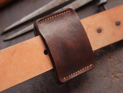 Cool Mens Leather Zippo Lighter Case with Loop Zippo lighter Holder with clip