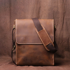 Cool leather mens messenger bag vintage Side Bag shoulder bag for men