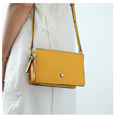 Cute Leather Womens Small Box Crossbody Bag Purse Zipper Shoulder Bag for Women