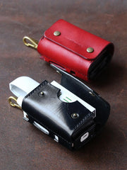 Cool Leather Mens IQOS Cigarette Case With Belt Loop IQOS Holder Belt Clip for Men