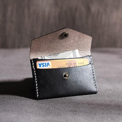 Handmade Leather Mens Cool billfold Wallet Card Holder Small Card Slim Wallets for Men