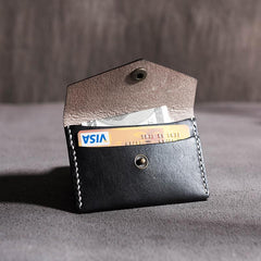 Handmade Leather Mens Cool billfold Wallet Card Holder Small Card Slim Wallets for Men