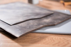 Handmade Leather Mens Clutch Cool Slim iPad Pro Case iPad Pro Cover for Men
