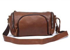 Leather Mens Messenger Bag Cool Weekender Bag Travel Bag Duffle Bags Overnight Bag Holdall Bag for men