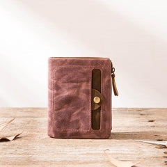 Cool Canvas Mens Small Wallet Bifold Vintage billfold Wallets for Men