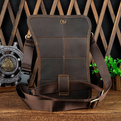 LEATHER MEN FANNY PACK SMALL WAIST BAG HIP PACK BELT BAG BUMBAG FOR MEN