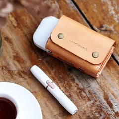 Cool Leather Mens IQOS Cigarette Case With Belt Loop IQOS Holder Belt Clip for Men