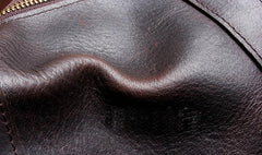 Genuine Leather Mens Barrel Bag Cool Weekender Bag Travel Bag Duffle Bags Overnight Bag Holdall Bag for men
